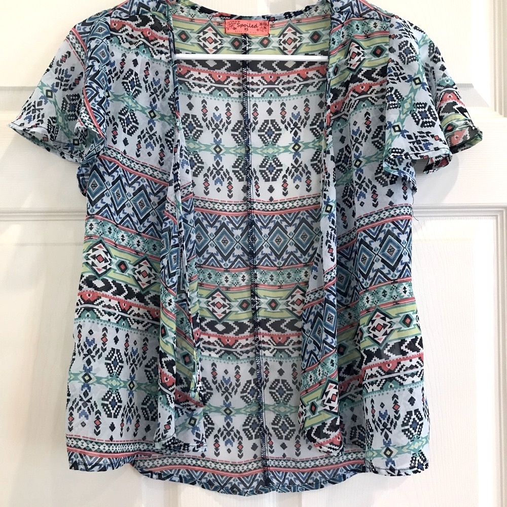 SPOILED open swing style top